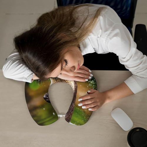 Almohada de viaje con diseño de nutrias marrones miniatura 7