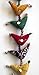 Prosperity Hens Multicolored Fair Trade 43 inches India (One Strand), Handcrafted Mini Tota Cotton Birds with Beads and Bell.