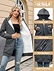 Yuson Girl Womens Zip Up Long Hoodies Fleece Longline Hooded Jackets for Women UK Casual Long Sleeve Fall Jacket Lightweight Sweatshirt Loose Plus Size Coat for Sport with Pockets(Dark grey, XXL) #2