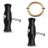 CZMTBO 3 Stück Schneidedraht mit Griff, Windschutzscheiben Entfernungswerkzeug Auto Schneidedraht Windschutzscheibe Werkzeug mit Gold Stahldraht für Arten Der Entfernung von Autoscheiben