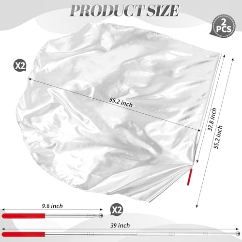 2 Pcs Praise Dance Worship Flags, 55