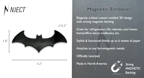 Imán grande de refrigerador Batman DC Comics negro miniatura 4