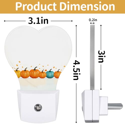 Lámpara de noche LED con sensor automático 2-pack miniatura 4