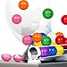 VOSAREA 25pcs Bingo Balls Hollow Raffle Plastic Lotto Ball for Party Activities Baffle Games and Table Entertainment Reusable Design