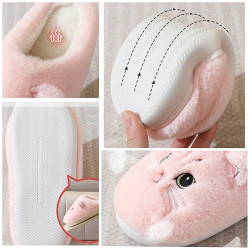 Cute Animal Slippers For Womens Mens Indoor Soft Cozy Cotton Warm Winter Home Slippers Funny Preppy Bedroom Shoe For Women Men4
