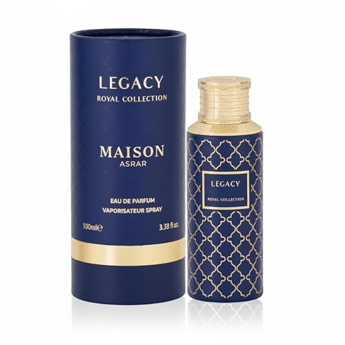 Legacy Parfüm Maison Asrar Eau de Parfum Unisex 100 ml Arabisches Parfum long lasting Orientalischer Nischenduft mit Birne Ingwer & Bergamotte Süß-holzig, Luxusduft elegant Starkes langanhaltendes EDP