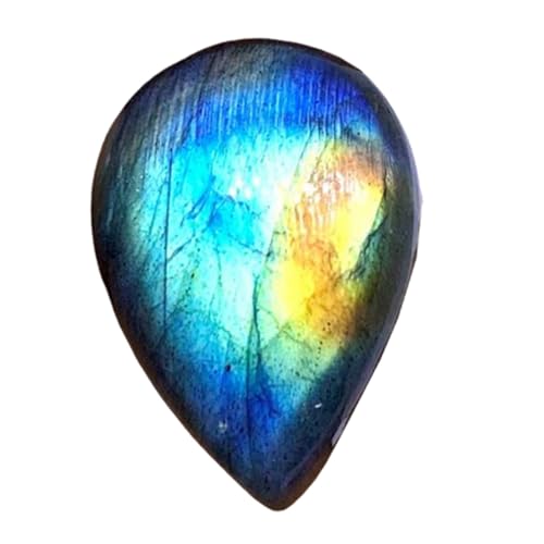 Labradorite naturelle poire 21x15mm cabochon vrac pour création bague pendentif