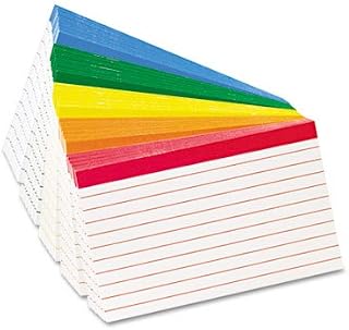Esselte Corporation Products - Index Cards, Ruled, 3"x5", 100/PK, Blue/Green/Yellow/Orange/Red - Sold as 1 PK - Unique ruled index cards feature coordinated color bars on top with matching color rules. Colors of index cards are color-matched to Esselte Pendaflex Folders. Colors include blue, green, yellow, orange and red.