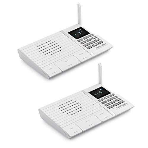 Wireless Intercom System, SAMCOM FTAN20A 20 Channels 3 Code Security Ultra-thin Room to