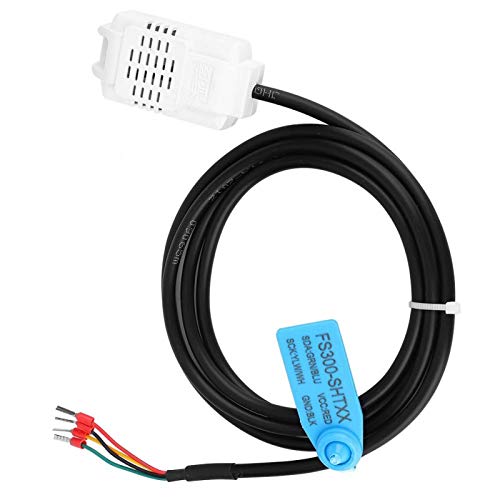 Asixxsix Thermal Sensor Probe, Humidity Sensor Probe, Lastic Square Housing I2C Output Resolution 14Bits for Greenhouse Warehouse Computer Room Monitoring HVAC(SHT25)