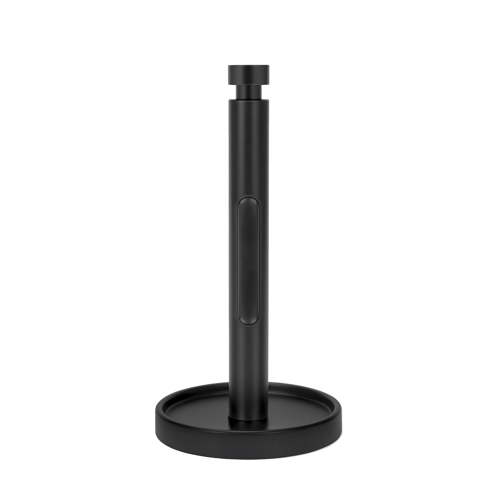 Photo 1 of Ivilon Countertop Paper Towel Holder - Weighted Heavy Duty Steel Stand with Non-Slip Base for a Steady One-Handed One Sheet Tear - Fits All Rolls - Black
