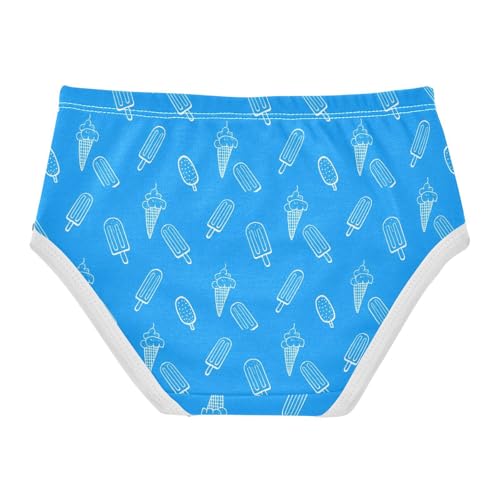 Summer Dessert Ice Cream Blue Toddler Girls's Underwear 2T 23029042