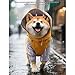 CATHATRR Weather Dog Raincoat Hooded Design Windproof Protective 4 Legs Pet Rain Jackets for Small to Large Breeds Ergonomic
