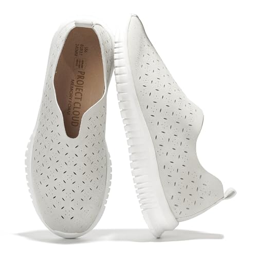 Image of Project Cloud Platform Sneakers for Women Footwear - Memory Foam Comfortable Loafers for Women Shoes - Lightweight and Non-Slip Shoes Slip on Sneakers (Orchid)