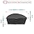 Half Moon Patio Furniture Set Covers, Half Moon Outdoor Sectional Cover Waterproof, Semi Circle Patio Sofa Couch Cover with Drawstring and Adjustable Shoulder Strap (125*59*30inch,Black)