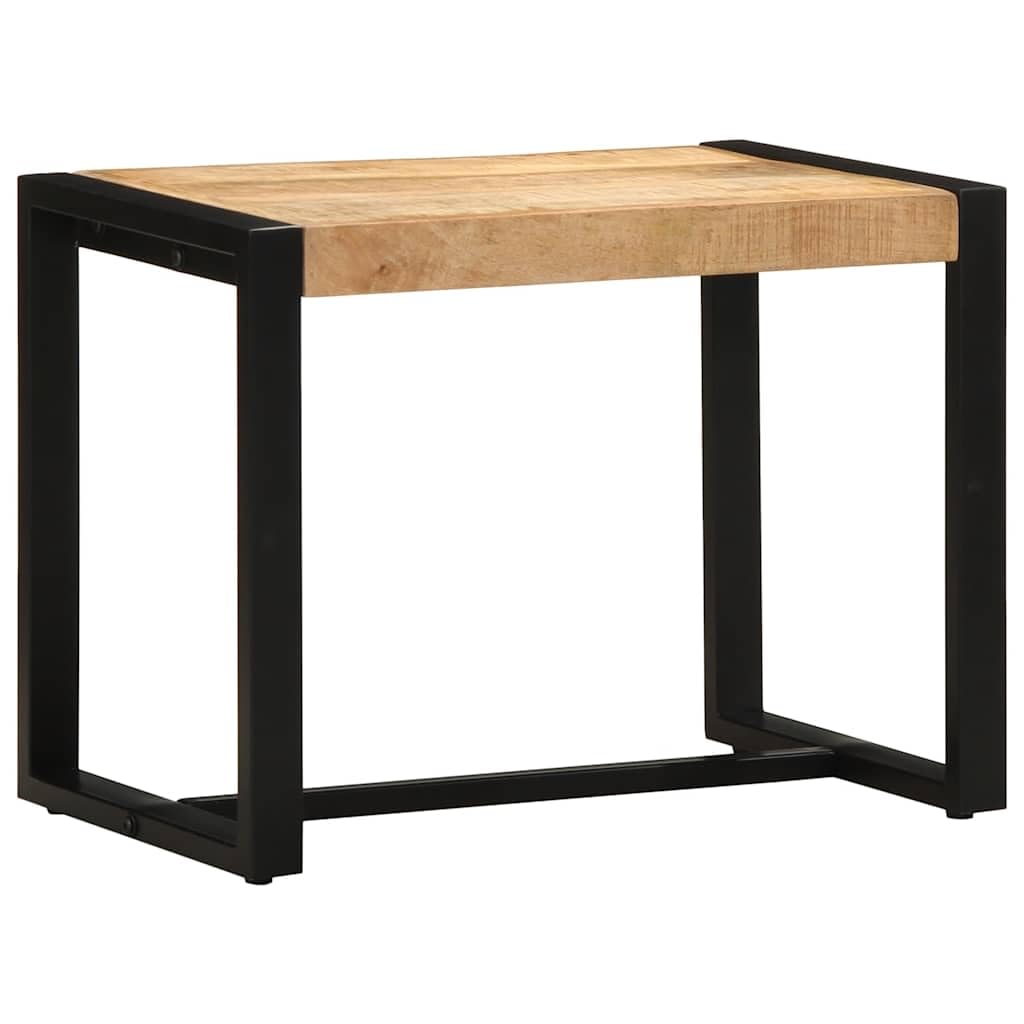 vidaXL Banco 60x35x45 cm Madera Maciza de Mango Rugoso, Banco de Pasillo, Banco de Pasillo, Banco de Zapatos, Asiento de Banco de Pasillo