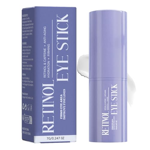 Retinol & Caffeine Eye Balm Stick for Dark Circles, Puffiness,