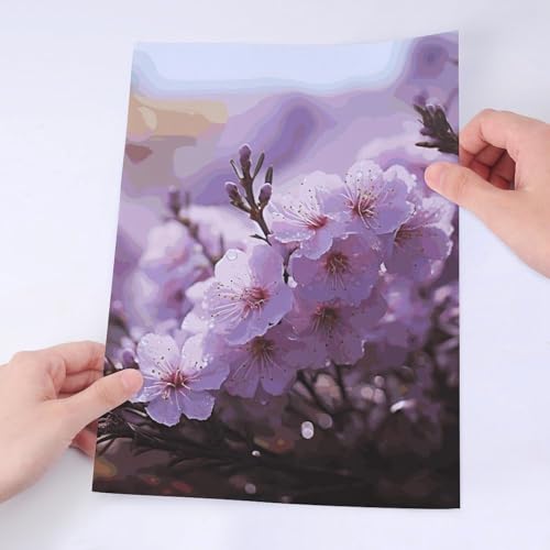 Stickers fleurs de cerisier imperméables pour gourde