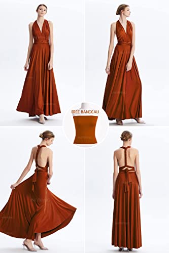 Infinity Dresses for Bridesmaids,Wedding Guest Dresses for Women,Plus Size Wrap Dress Long Maxi Convertible Multiway Dress2
