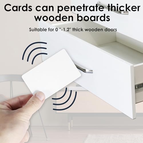 Electric Cabinet Lock Smart Hidden Drawer Lock with RFID Card NFC Child Safety Cupboard Door Locks Invisible DIY RFID Locks for Home Office Furniture Drawer Cabinet Cupboard - Image 4