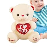 Design mignon : la poupée Holding Heart Bear présente un design doux, avec une attitude câline qui offre un confort émotionnel à ceux qui en ont besoin. La forme unique ajoute du charme, ce qui donne un sentiment de sécurité et d'intimité qu'aucun autre câlin ne joue