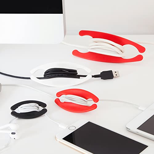 Bobino Cord Wrap & Organizer | Desk Cable Management | Medium 3 Pack miniatura 6