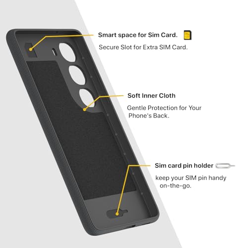 Image of Pikkme Back Cover for Vivo Y300 5G Camera Protection 3D Hexa Cube Design Silicone Protective Bumper Case (Grey)