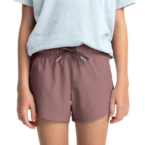 Free Fly Girls Pull-On Breeze Short - UPF 50+ Sun Protection Moisture-Wicking Girls Athletic Shorts, Sizes 7-16 Activewear2