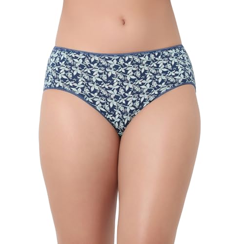 Image of juliet Cotton Hipster Premium Panties Set of 5 Full Coverage Stretchable Fabric