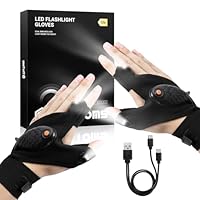 ThxToms LED Handschuhe mit Licht,Geschenke für Männer Weihnachten,Angelzubehör,Angler Geschenk,Technik Gadgets für Männer