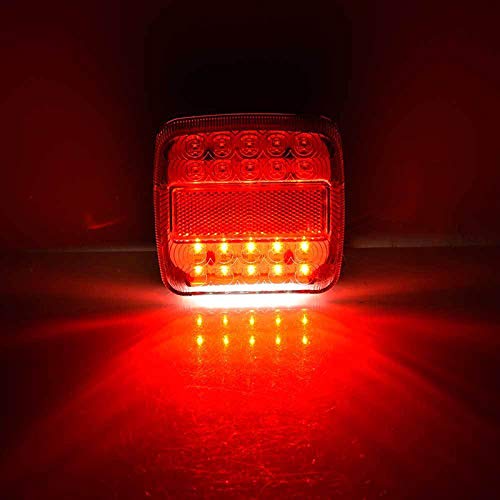 fanale posteriore dell'auto Rimorchio per camion 20LED Fanale posteriore Freno Stop Indicatore di direzione Lampada 12V