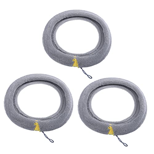Garneck 3Piezas Cojines De Impermeables De Cojines Para Inodoro Con Asa Cubiertas De Asiento De Inodoro y Cómodas Para Uso Doméstico