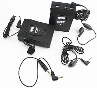 2.4 GHz Wireless Lavalier Microphone DSLR, BOYA BY-WM24G Wireless Interview System with Real-time