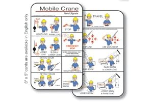 Tactical Hand Signals Cards: Master Essential Communication for Crane Operators (3"x5" Pocket Sized)