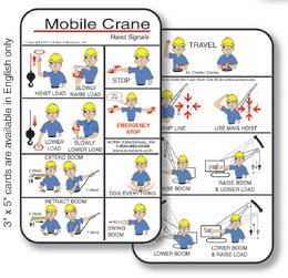 Mobile Crane Hand Signals (3"x5"Pocket Cards)