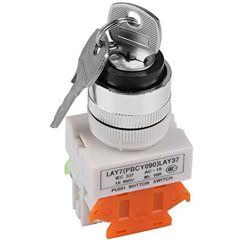 Interruptor de 2 Posiciones con Llave Shoplice LAY37-11Y/21 Cover