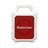 Budweiser Portable Bluetooth Wireless Speaker with Led Lighting 1200mah Rechargeable Battery Premium Bass & Clear Music Zero Distortion Connect with USB TF Card