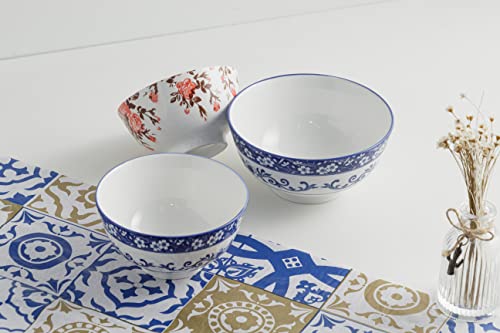 Bowl de Porcelana Blue Garden 15cm x 7,5cm - Lyor