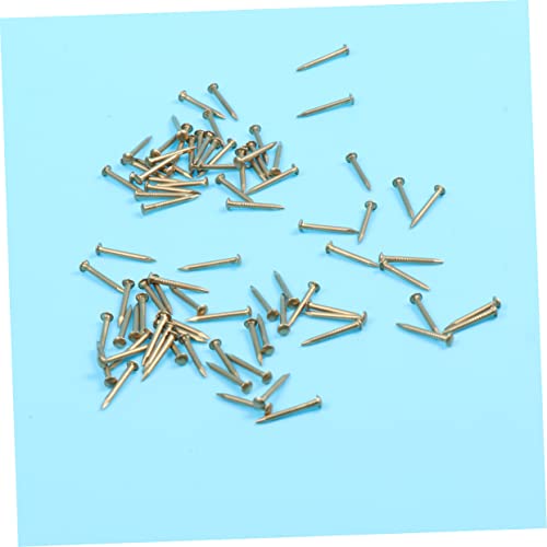 BESPORTBLE 2sets Clavos para Muebles 8mm de Latón Decorativos Cabeza Redonda para Manualidades y Tapicería 200 piezas x 2 miniatura 7