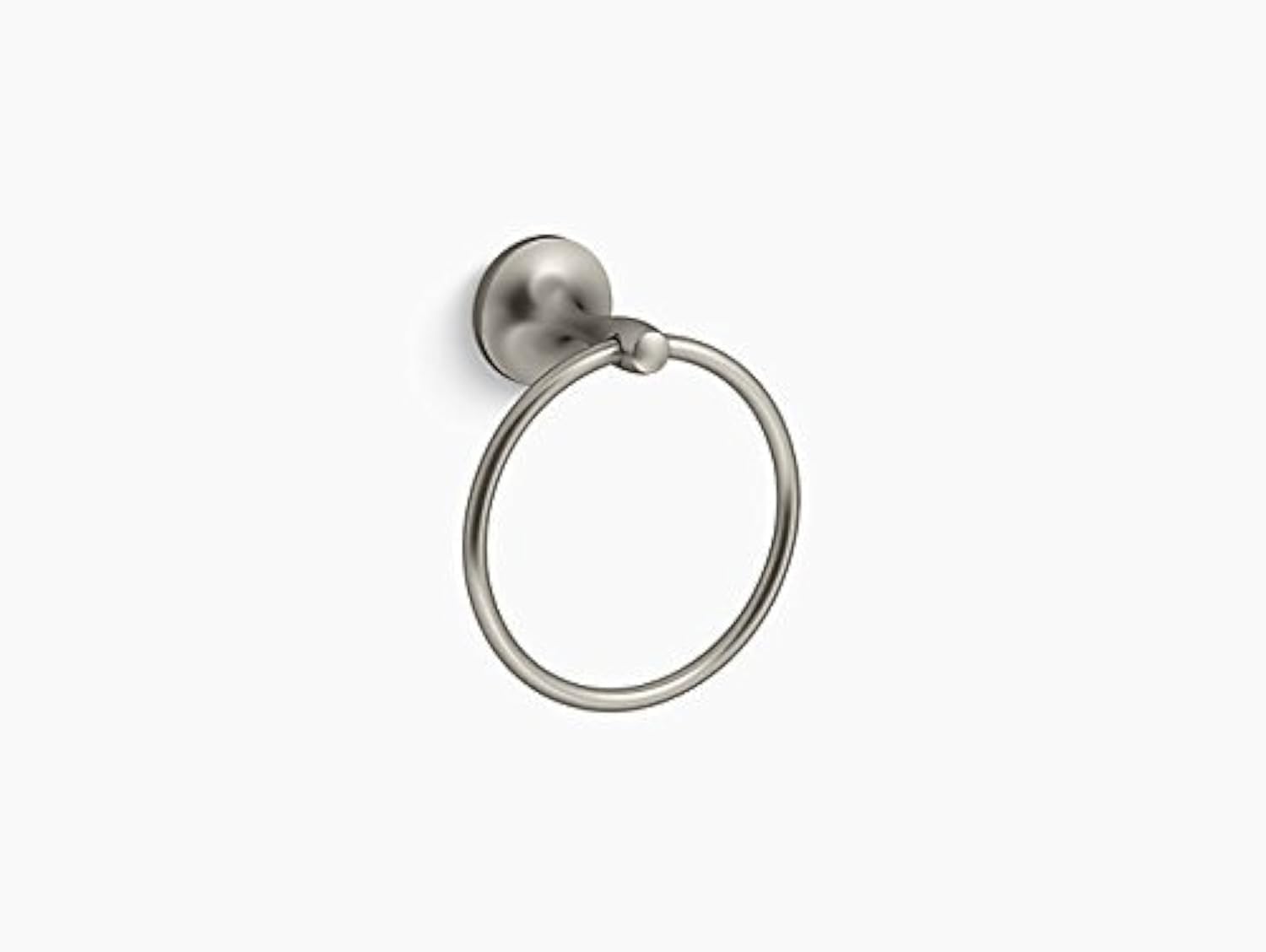Anneau porte-serviettes Willamette en nickel brossé pour salle de bain chic