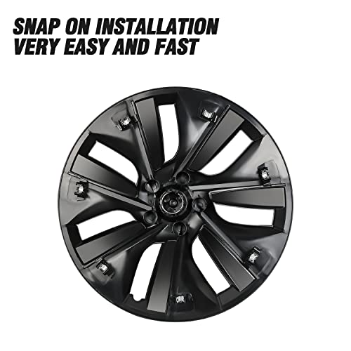 Image of Tesla Model Y Hub Caps Model Y Wheel Cap 19 Inch Hub Caps Heavy Duty Wheels Rim Covers for Tesla Model Y (Set of 4)