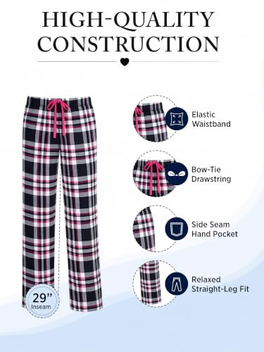 Image of Ashford & Brooks Women's Super Soft Flannel Plaid Pajama Sleep Pants