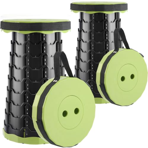 Image of Doseno Collapsible Stool 2 Pack, Portable Telescoping Seat