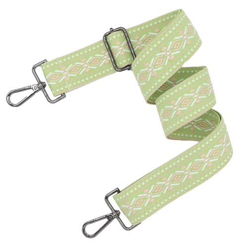 Image of LEMEDE Purse Strap Adjustable Replacement Crossbody Bag Straps Retro Jacquard Embroidery Shoulder Straps for Shoulder Bag