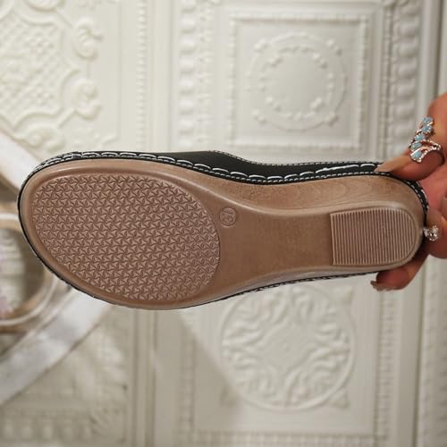 Mules de marche plateforme au design épuré et talon compensé