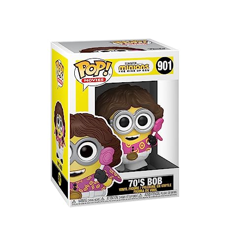 Funko Pop! Movies: Minions 2-70's Bob - Figura de Vinilo Coleccionable - Idea de Regalo- Mercancia Oficial - Juguetes para Niños y Adultos - Movies Fans - Muñeco para Coleccionistas y Exposición