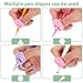 FNANJWQ 12 Pcs Pencil Grippers for Handwriting, Ergonomic Pencil Grippers Holder for Students Adults Writing Posture Correction with Cushion for School Classroom Calligraphy Spelling Training