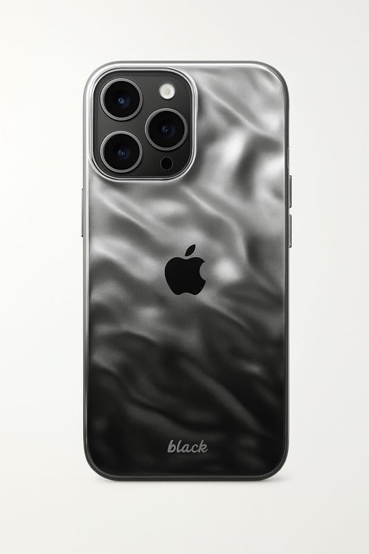 Image of COVERLY PC Ombre Holographic for iPhone 15 Case,Luxury Rainbow Gradient Lens Cover [Compatible with Mag-Safe] Shockproof Sparkly Cute Women Girl Protective Case Cover Case for iPhone 15,Black Glitter