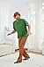 LILLIWEEN Shaggy Costume Mens Green V-Neck Short-Sleeve Shrit Corduroy Bell Bottom Flares Pants 60s 70s Vintage Costume 3XL