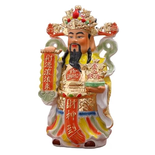 LPAGOLMIX Ceramic Lucky Cat Fortune Cat, Large Standing God 